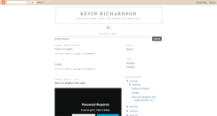 Desktop Screenshot of kevinrichardsonproducer.blogspot.com