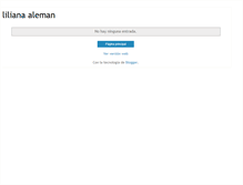 Tablet Screenshot of lilianaaleman.blogspot.com