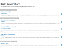 Tablet Screenshot of begincenterdiary.blogspot.com