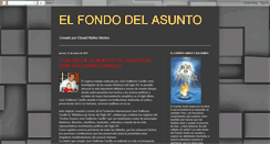 Desktop Screenshot of elfondodelasunto.blogspot.com