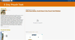 Desktop Screenshot of 5daypouchtest.blogspot.com