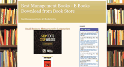 Desktop Screenshot of bestmanagementbooks.blogspot.com