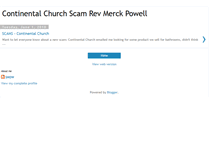 Tablet Screenshot of continentalchurch.blogspot.com