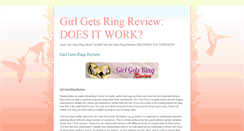 Desktop Screenshot of girl-gets-ring--review.blogspot.com