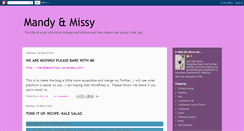 Desktop Screenshot of mandyandmissy.blogspot.com