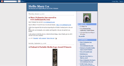 Desktop Screenshot of hellomarylu.blogspot.com