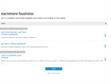 Tablet Screenshot of earnmore-business.blogspot.com