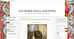 Desktop Screenshot of janmariedollsandprims.blogspot.com