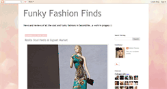 Desktop Screenshot of funkyfashionfinds.blogspot.com