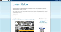 Desktop Screenshot of latentvalue.blogspot.com