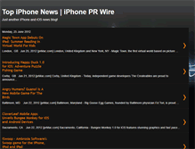 Tablet Screenshot of iphoneprwire.blogspot.com