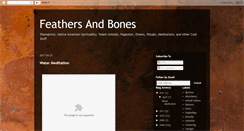 Desktop Screenshot of feathersandbones.blogspot.com