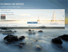 Tablet Screenshot of floridaonwater.blogspot.com
