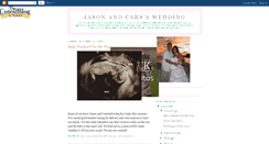 Desktop Screenshot of jasonandcaraswedding.blogspot.com