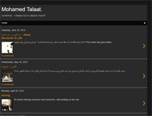 Tablet Screenshot of mohamedtalaatpage.blogspot.com