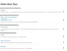 Tablet Screenshot of haikumostdays.blogspot.com