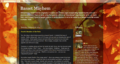 Desktop Screenshot of bassetmayhem.blogspot.com