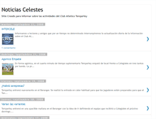 Tablet Screenshot of noticiascelestes.blogspot.com