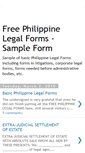 Mobile Screenshot of philippinelegalform.blogspot.com