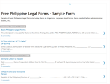 Tablet Screenshot of philippinelegalform.blogspot.com