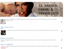 Tablet Screenshot of isbarackobamaaterrorist.blogspot.com