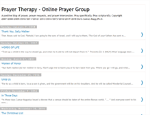 Tablet Screenshot of prayertherapyrapp.blogspot.com