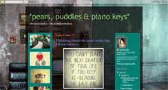 Desktop Screenshot of pearspuddlesandpianokeys.blogspot.com