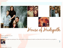 Tablet Screenshot of houseofhudspeth.blogspot.com