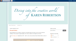 Desktop Screenshot of inspiredbykarenrobertson.blogspot.com