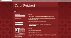 Desktop Screenshot of carolreichertwrites.blogspot.com