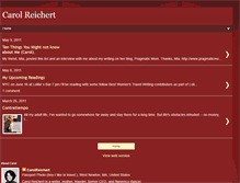 Tablet Screenshot of carolreichertwrites.blogspot.com