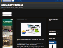 Tablet Screenshot of amatrixfit.blogspot.com