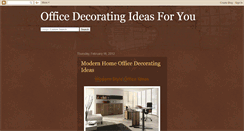 Desktop Screenshot of officedecoratingideas4u.blogspot.com