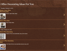 Tablet Screenshot of officedecoratingideas4u.blogspot.com