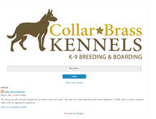 Tablet Screenshot of collarbrasskennels.blogspot.com