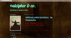 Desktop Screenshot of calcipherandco.blogspot.com