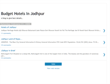 Tablet Screenshot of budgethotelsinjodhpur.blogspot.com