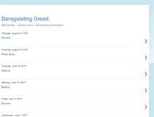 Tablet Screenshot of deregulatinggreed.blogspot.com