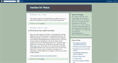 Desktop Screenshot of peaceiran.blogspot.com