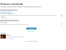 Tablet Screenshot of profesoravirtualizada.blogspot.com