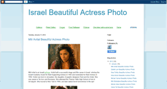 Desktop Screenshot of israelactressphotos.blogspot.com