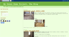 Desktop Screenshot of mygreenhomeproject.blogspot.com