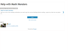 Tablet Screenshot of moshimonsterhelp.blogspot.com