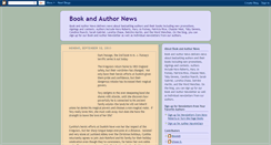 Desktop Screenshot of bookandauthornews.blogspot.com