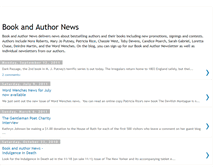 Tablet Screenshot of bookandauthornews.blogspot.com