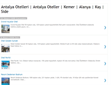 Tablet Screenshot of antalyaoteleri.blogspot.com