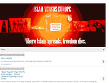 Tablet Screenshot of islamversuseurope.blogspot.com