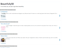Tablet Screenshot of beautifully50.blogspot.com