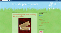 Desktop Screenshot of invitatii-la-nunta.blogspot.com