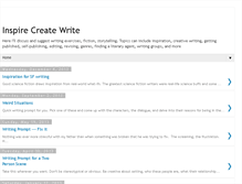 Tablet Screenshot of inspirecreatewrite.blogspot.com